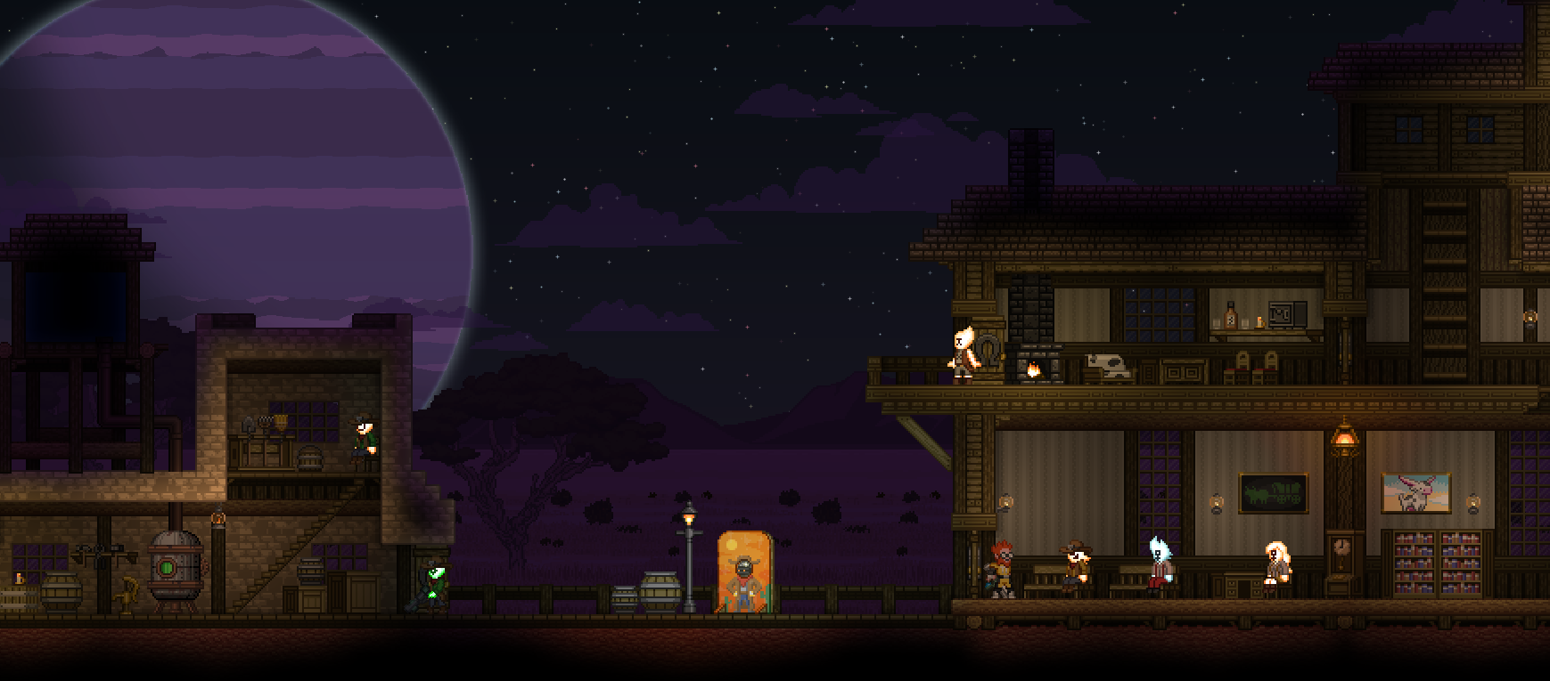 глитчевская мебель в starbound