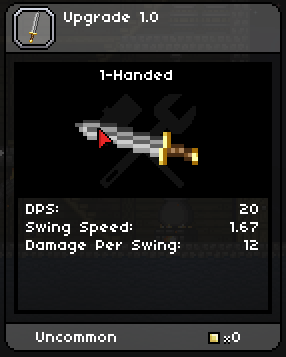 starbound how to upgrade weapons