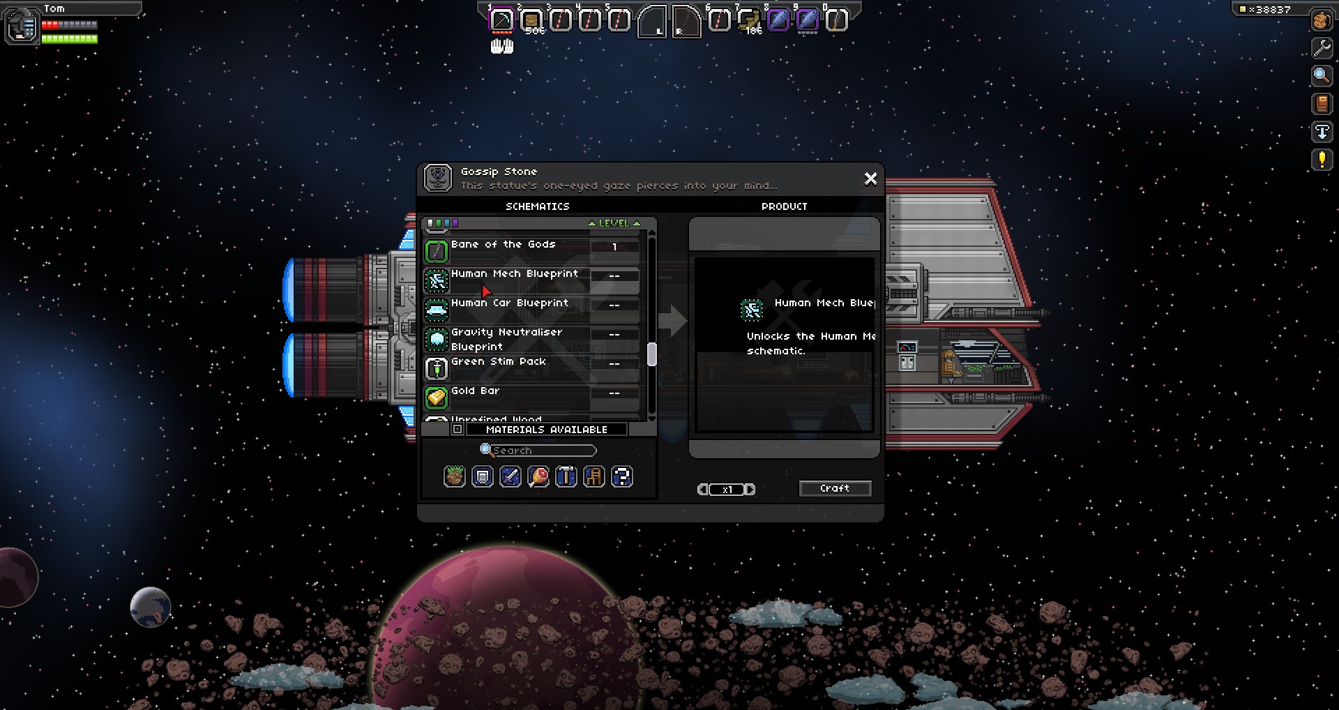 how to get a mech starbound