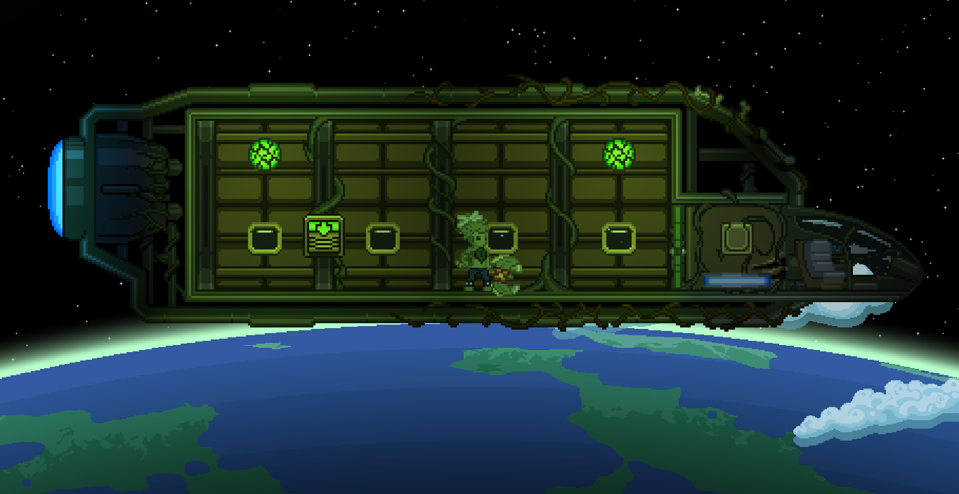 how to return to ship starbound