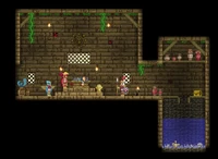 Randomly generated avian temple