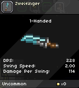 all weapons in starbound