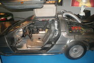 Replica DeLorean Time Machine side view