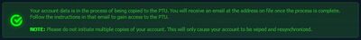 PTU Successful Account Copy