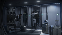 Entrance and EVA suit lockers