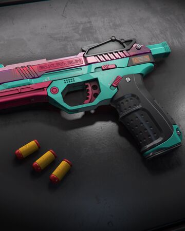 teal handgun