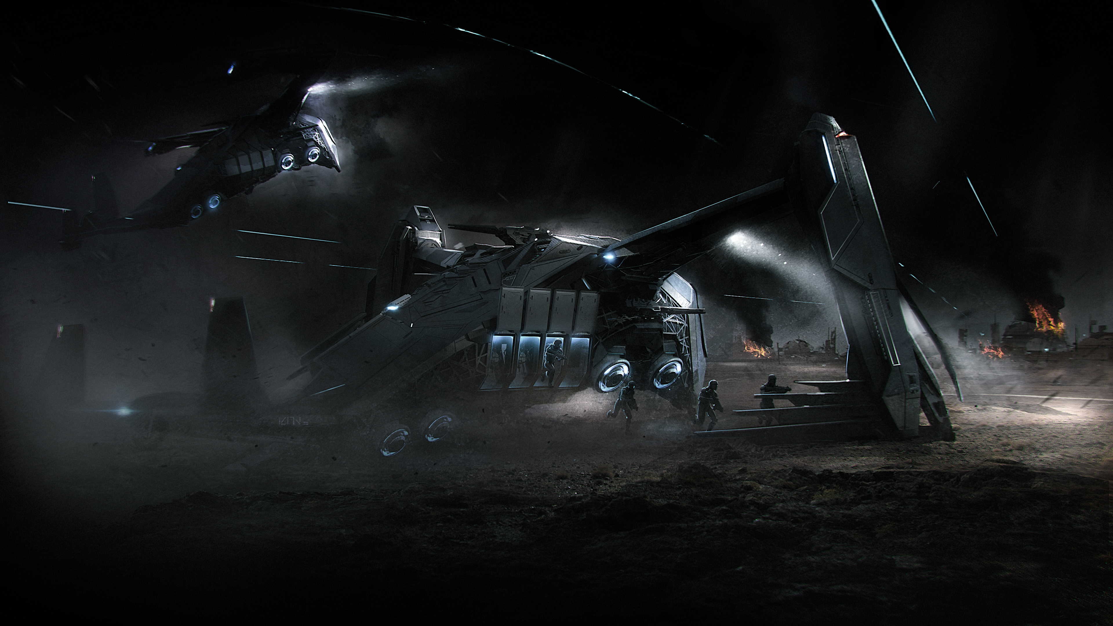 Just realized that there is an RSI Polaris in the Kraken concept art : r/ starcitizen