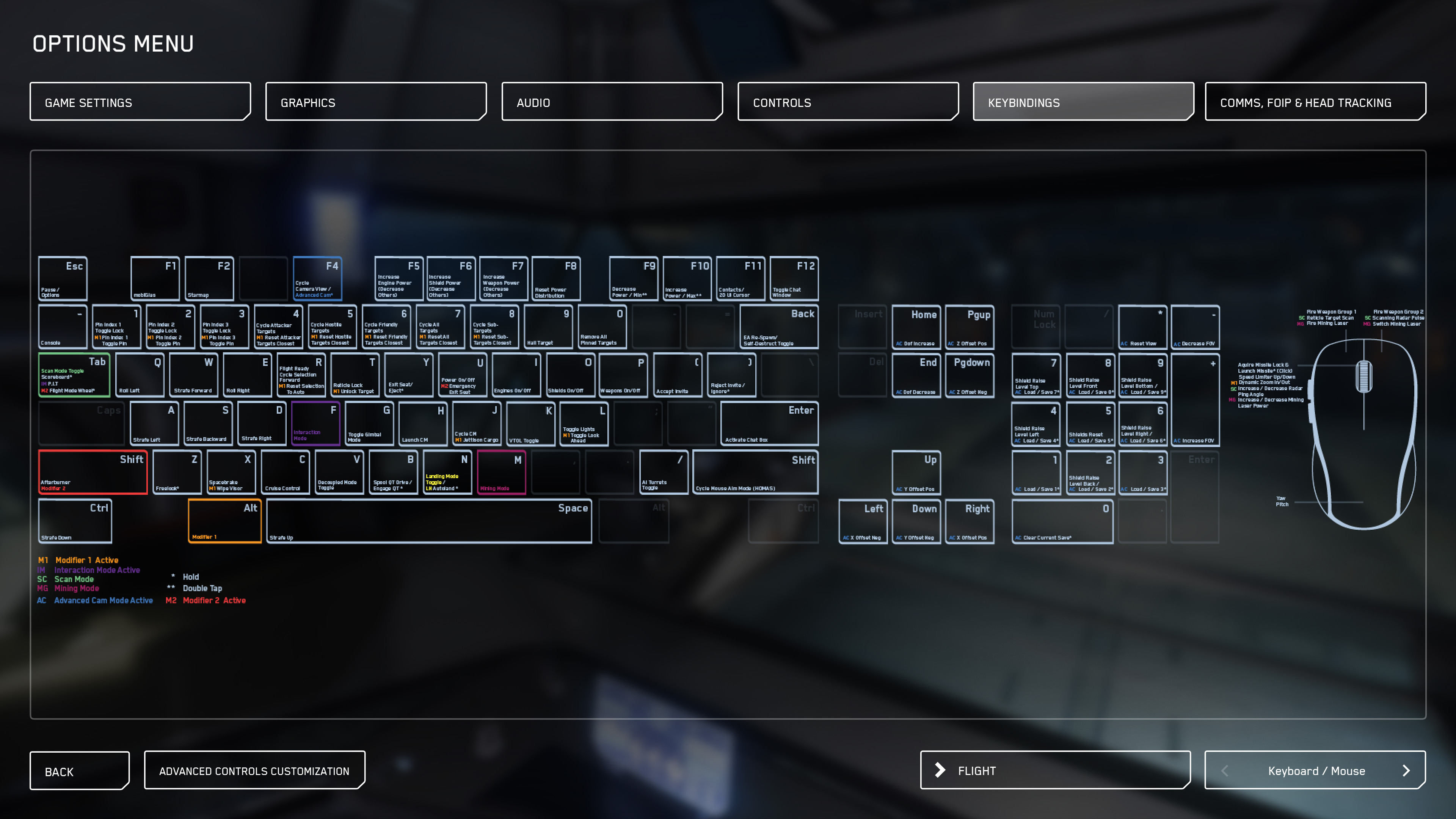 Star Citizen Printable Keyboard Layout - Free Printable Download