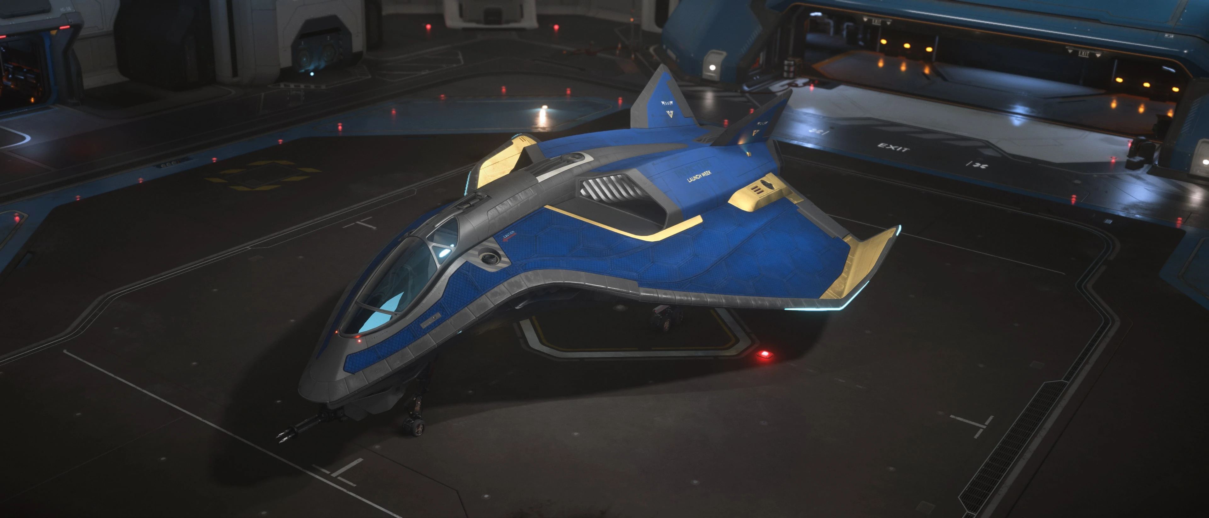 Avenger - Invictus Blue and Gold Paint | Star Citizen Wiki | Fandom