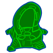Cartooned building wireframe