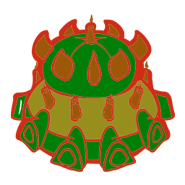 Cartooned building wireframe