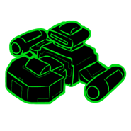Cartooned unit wireframe