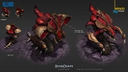 Development hydralisk renders for StarCraft: Remastered