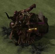 An infested civilian hut.