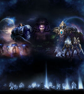 RaynorMarineKerriganArtanisZeratulZealot SC2 Art1
