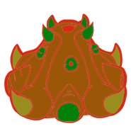 Cartooned building wireframe