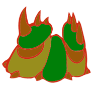 Cartooned building wireframe