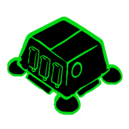 Cartooned building wireframe