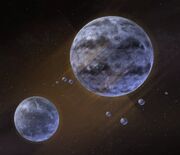 Monlyth and its sister moons