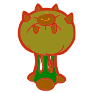 Cartooned building wireframe