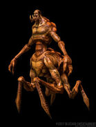 Early development render of the aberration