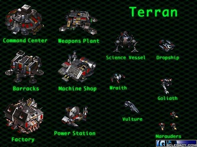 starcraft brood war terran units