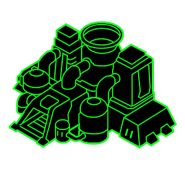 Remastered building wireframe