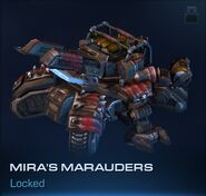 Mira's Marauders siege tank in siege mode