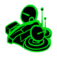 Cartooned building wireframe