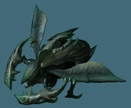 Flying primal locust