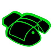 Cartooned building wireframe