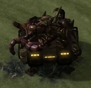 An infested civilian hut.