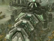 The entrance to the temple on Xil.