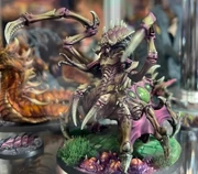 The queen in the StarCraft Tabletop Miniatures Game