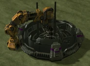 A bio-dome under construction.