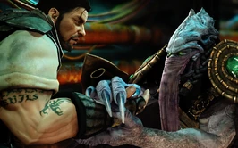 Zeratul ostrzega Raynora dając mu kryształ Ihan