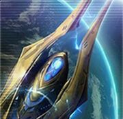 The Spear of Adun above a world