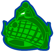 Cartooned building wireframe