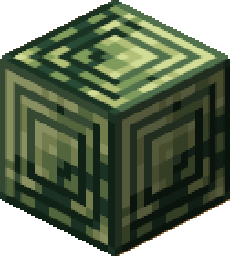 Pixelated jade ore block for minecraft 2d texture pack