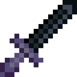 Minecraft Obsidian Sword - Minecraft Sword Of Darkness, HD Png