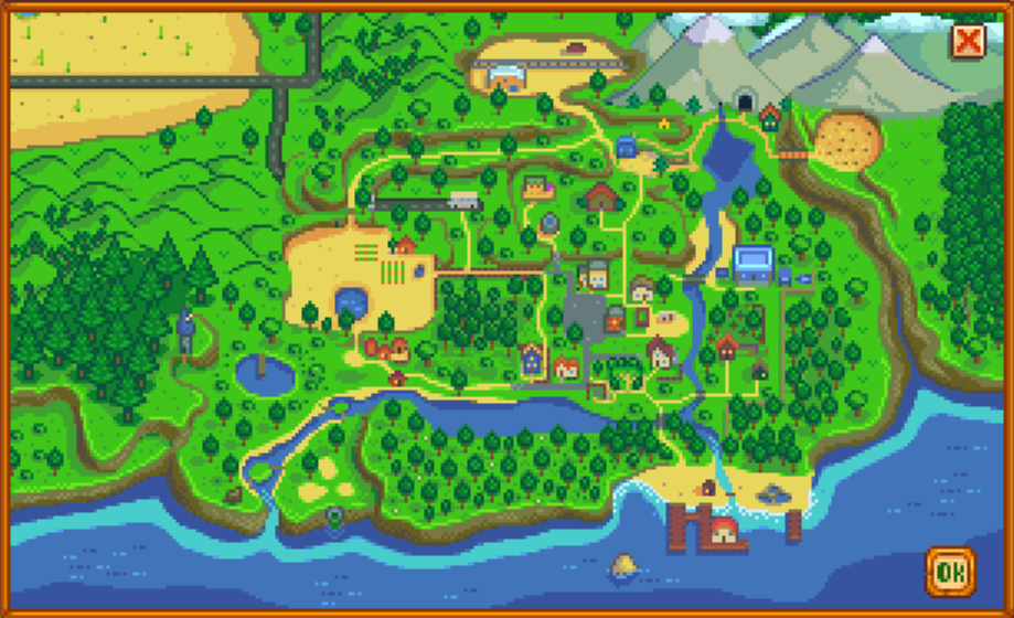 Map Stardew Valley Wiki Fandom