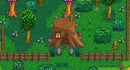 Огромный пень