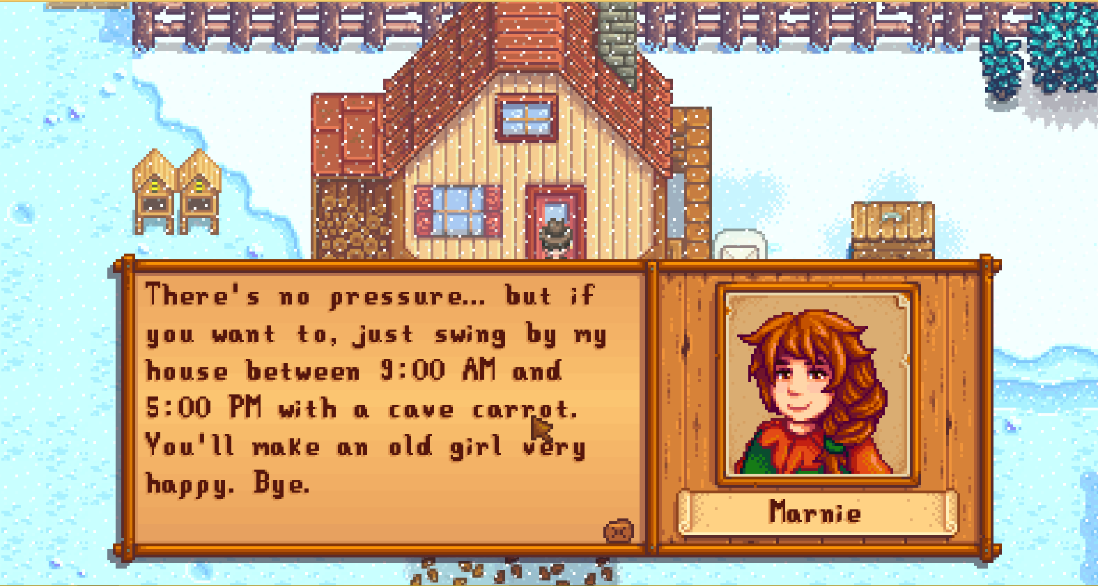 Marnie is a villager in Stardew Valley. 