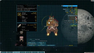 Refitting an , with a weapon stat card for a  visible