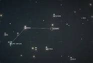 Location of Lunara on Star Map