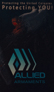 An Allied Armaments poster.