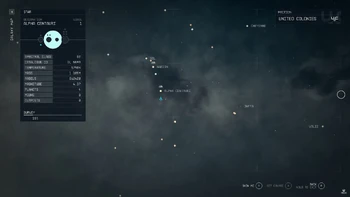 A partial view of the Settled Systems in the galaxy map