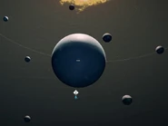 Suvorov and its seven moons