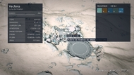 Puesto minero de Argos Extractors en Vectera visto desde el mapa de la superficie