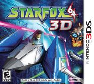 The North American box artwork of Star Fox 64 3D.